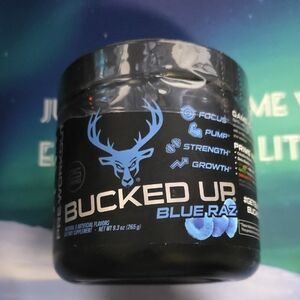 Bucked Up Blue Raz Pre-Workout Supplement 9.3 Oz